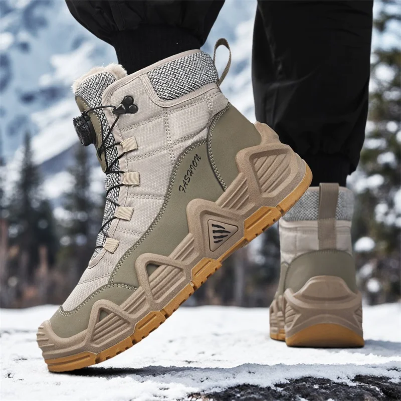 Outdoor Hunting Boots For Men - Warm Fur Outdoor Mens Combat Tactical