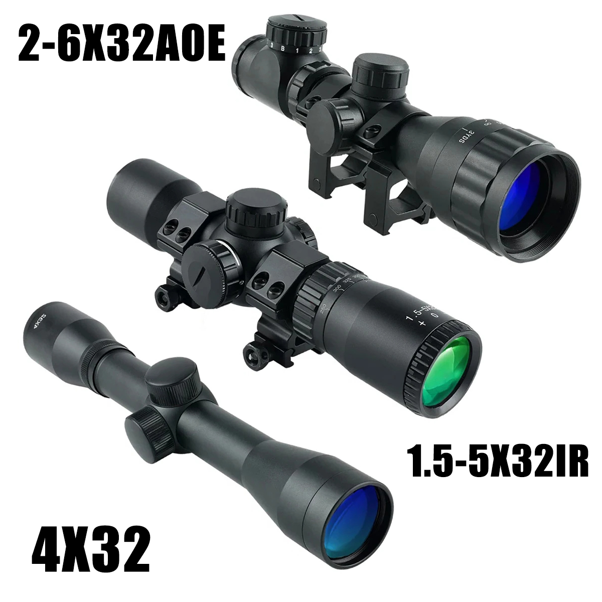 2-6X32AOE Crossbow Short Scope - огляд і ціна Crossbow Scope Sight