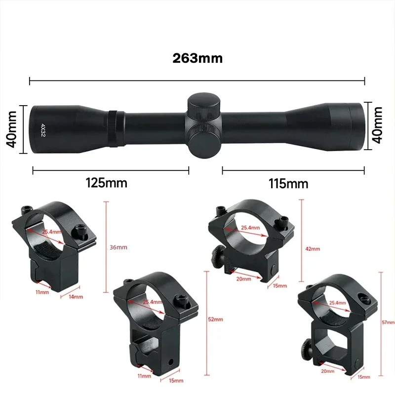 2-6X32AOE Crossbow Short Scope - огляд і ціна Crossbow Scope Sight