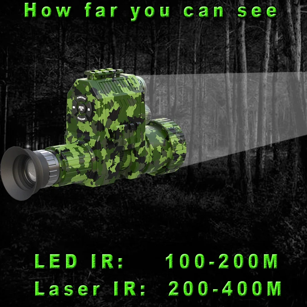 Megaorei NK007plus 200-400M Mo - огляд і ціна Outdoor Hunting Digital Night Vision