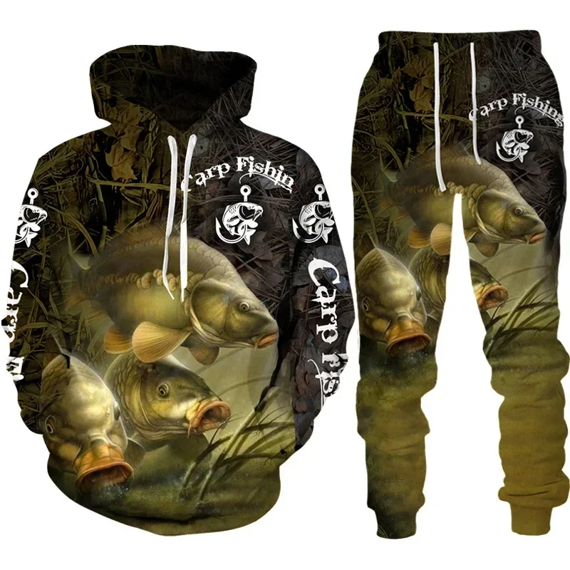 Cool Carp Fishing 3D Printed U - огляд і ціна Outdoor Hunting Hoodie