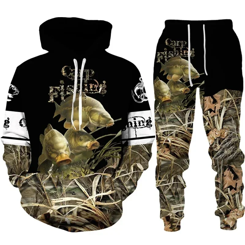 Cool Carp Fishing 3D Printed U - огляд і ціна Outdoor Hunting Hoodie