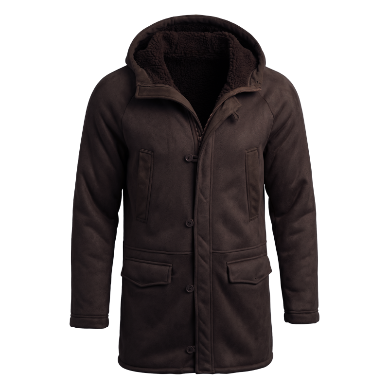 New Men's Faux Fur Lined Hoode - огляд і ціна Hunting Outdoor Jacket
