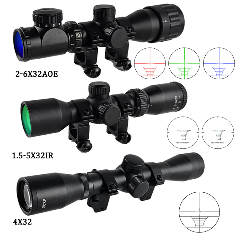 4x32 1.5-5x32IR 2-6X32AOE Tact - огляд і ціна Crossbow Scope Sight