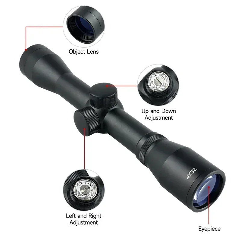 4x32 1.5-5x32IR 2-6X32AOE Tact - огляд і ціна Crossbow Scope Sight