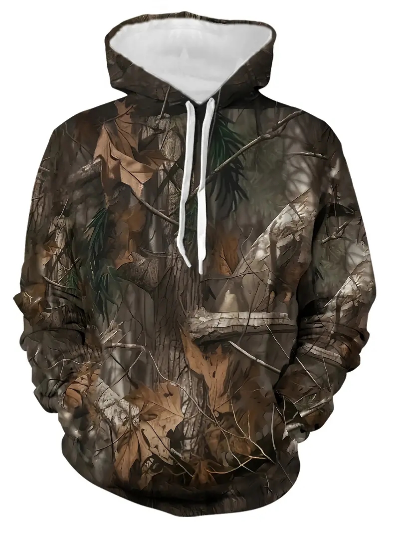 Real Tree Camo 3D Print Hoodie - огляд і ціна Outdoor Hunting Hoodie