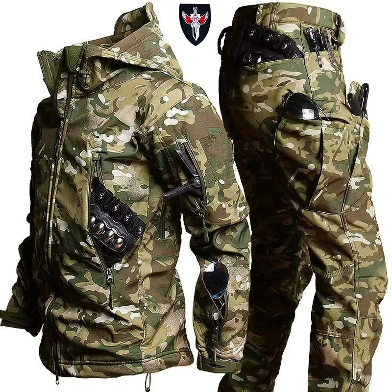 Soft Shell Camouflage Jacket M - огляд і ціна Outdoor Hunting Hoodie