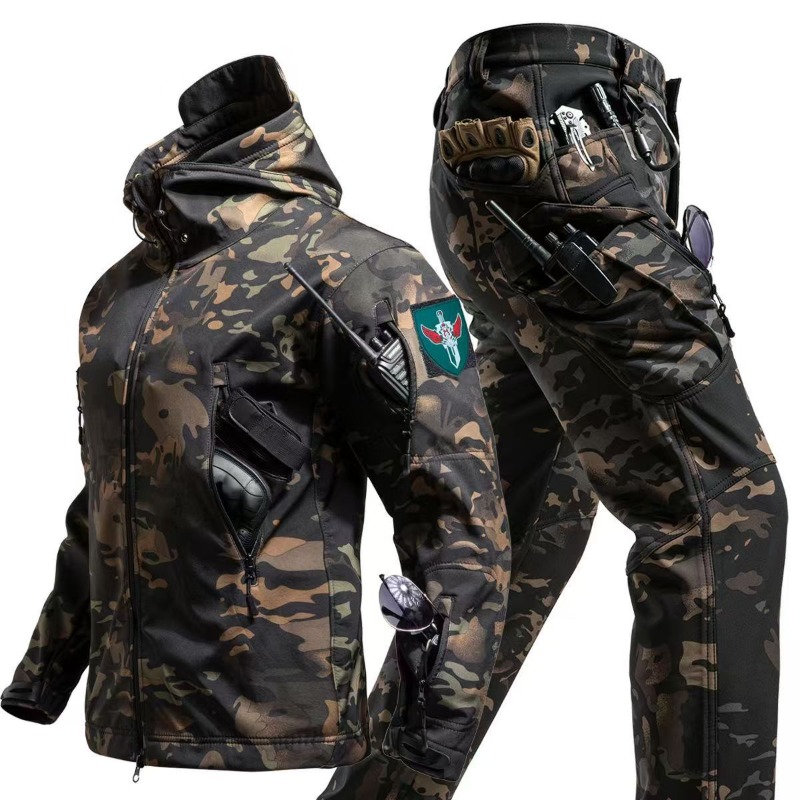 Soft Shell Camouflage Jacket M - огляд і ціна Outdoor Hunting Hoodie
