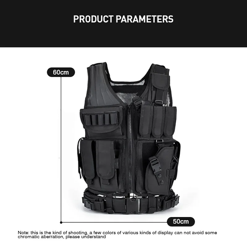 Adjustable Molle Tactical Vest - огляд і ціна Hunting Outdoor Jacket