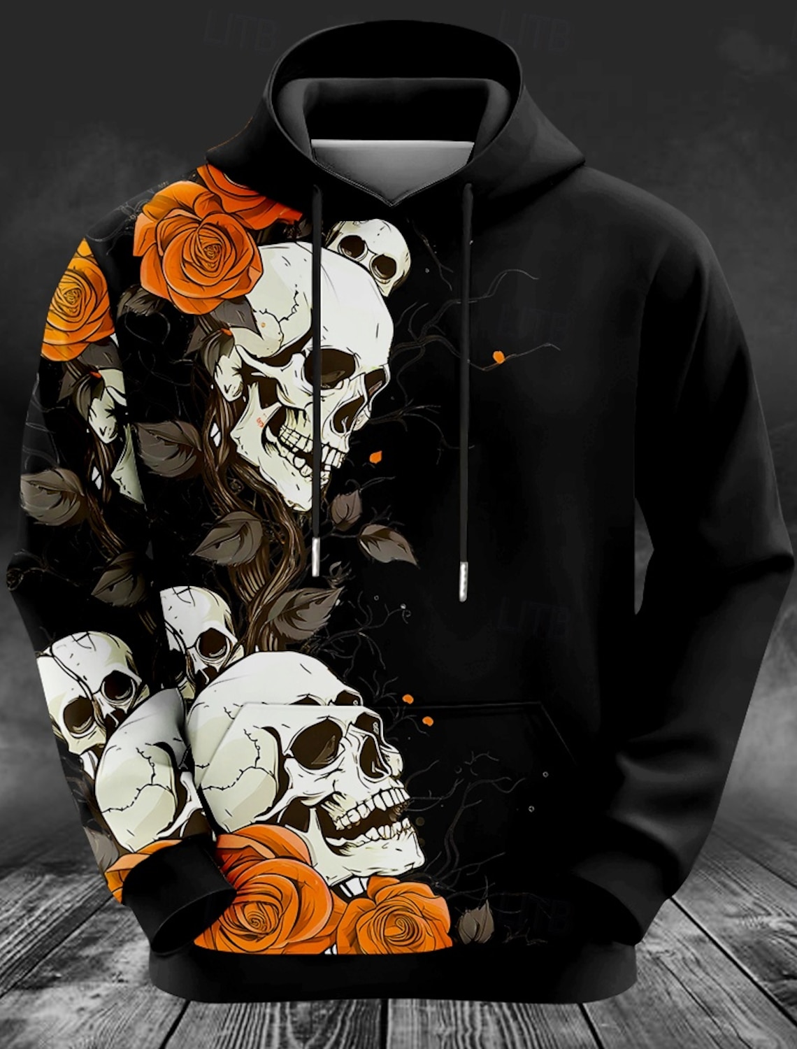 Men's Deer print Hoodie Sweats - огляд і ціна Outdoor Hunting Hoodie