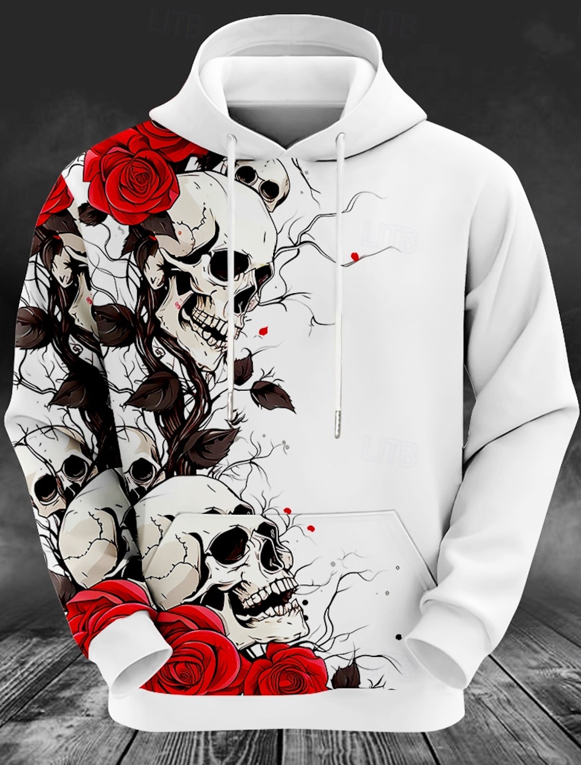 Men's Deer print Hoodie Sweats - огляд і ціна Outdoor Hunting Hoodie