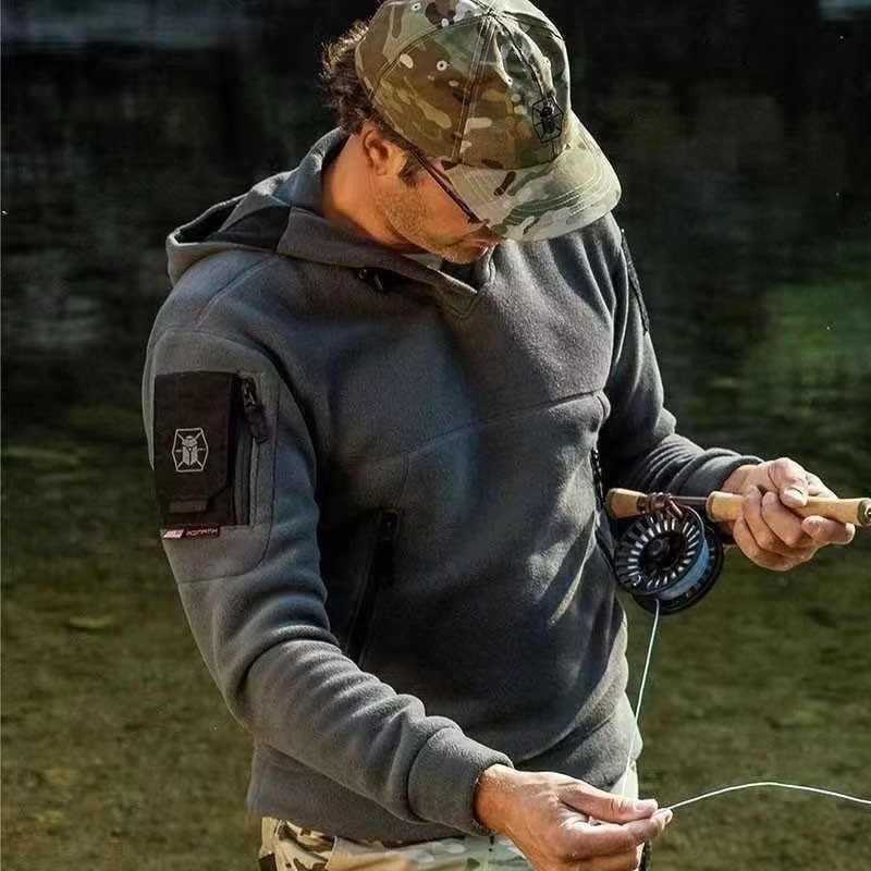 Men Winter Thermal Fleece Outd - огляд і ціна Outdoor Hunting Hoodie