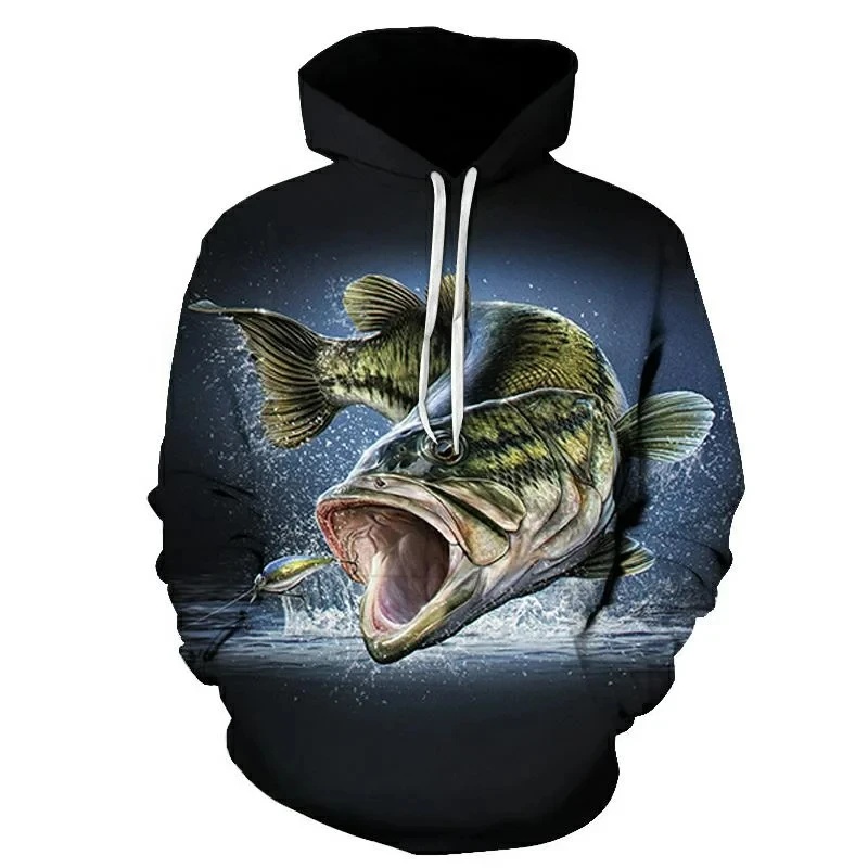 New 3D Printing CARP Fishing P - огляд і ціна Outdoor Hunting Hoodie