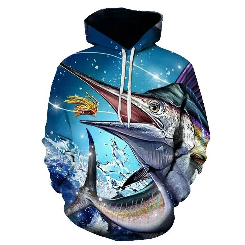 New 3D Printing CARP Fishing P - огляд і ціна Outdoor Hunting Hoodie