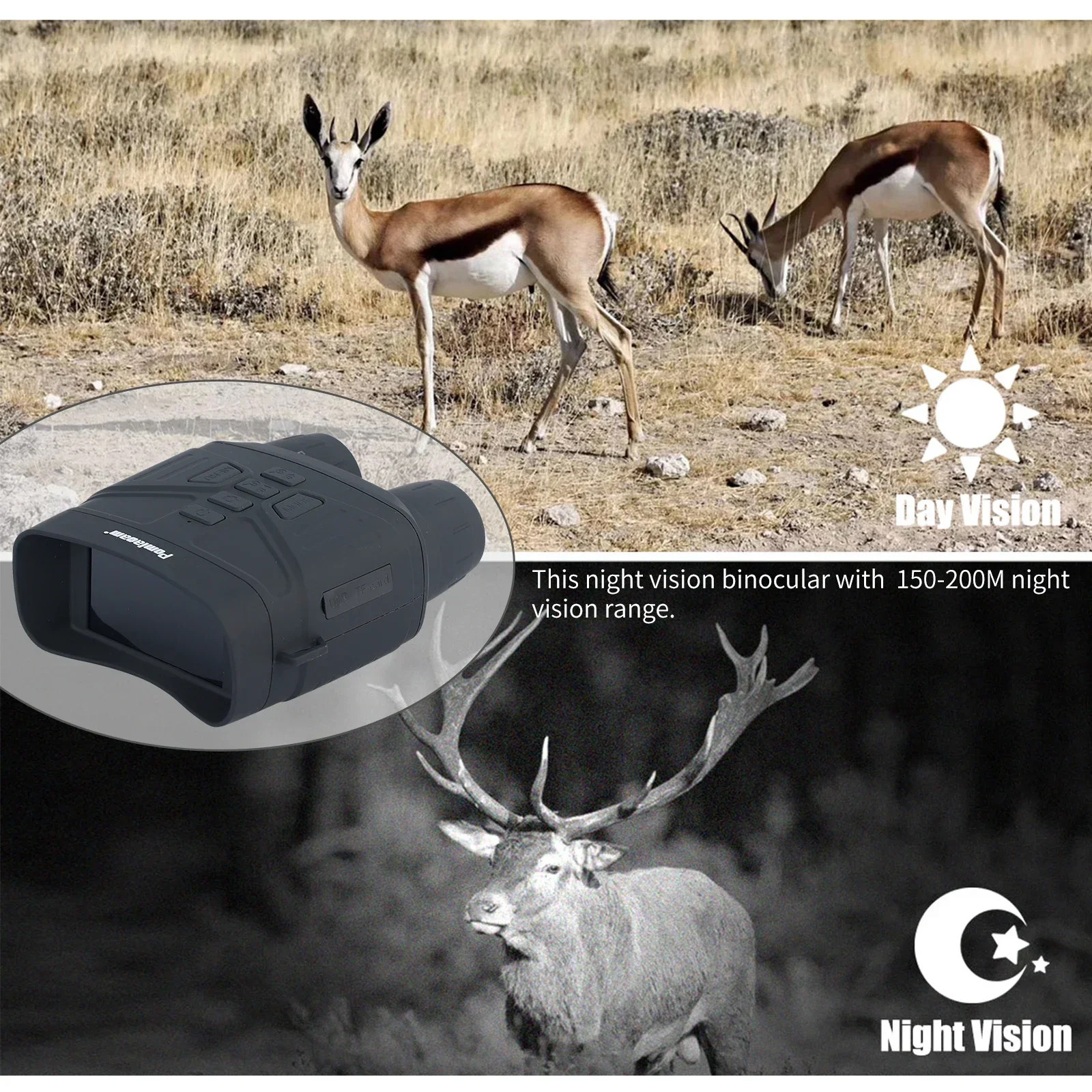 12 Megapixel Infrared Binocula - огляд і ціна Outdoor Hunting Digital Night Vision