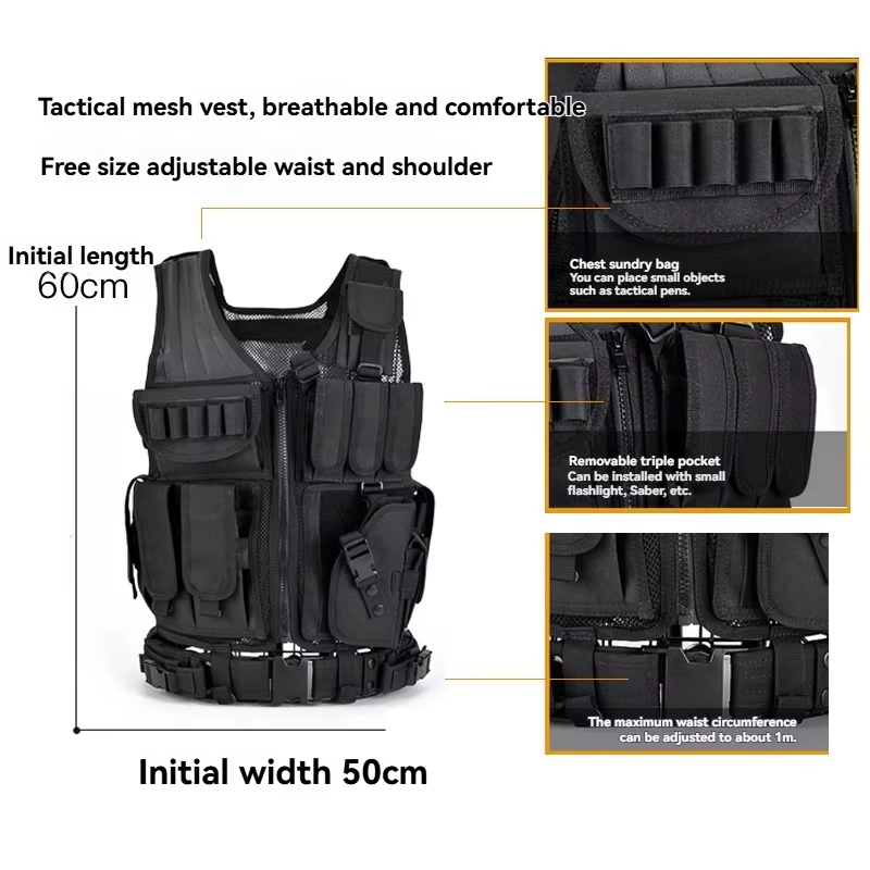 Adjustable Breathable Grid Tac - огляд і ціна Hunting Outdoor Jacket