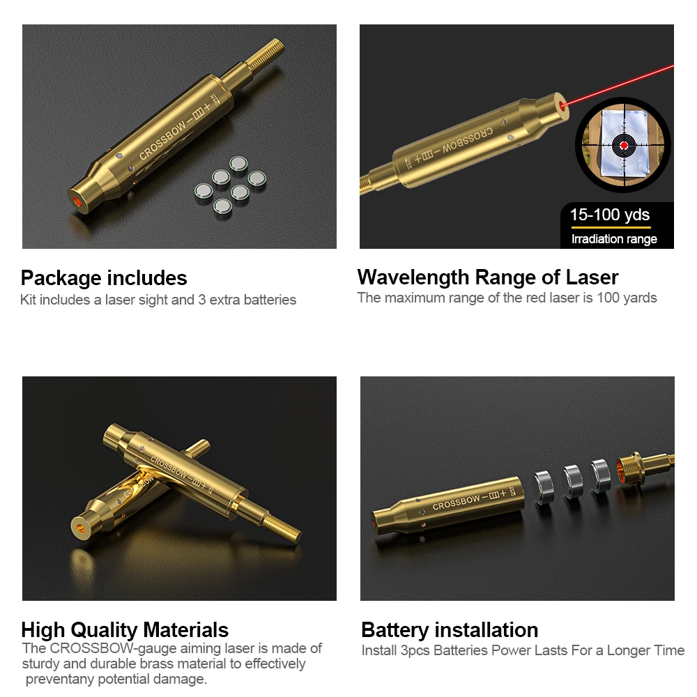 CROSSBOW Red Laser Boresighter - огляд і ціна Crossbow Scope Sight