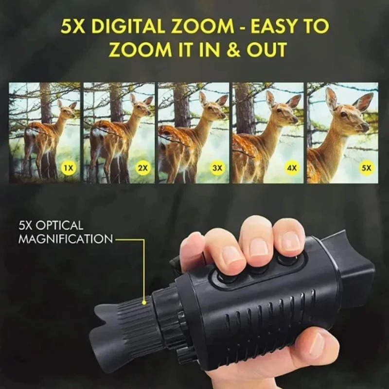 5X Zoom Digital Monocular Infr - огляд і ціна Outdoor Hunting Digital Night Vision