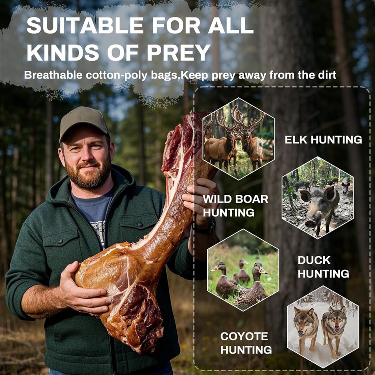 BAAQ Game Bags Hunting Meat Ba - огляд і ціна Game Bag Meat Hunting