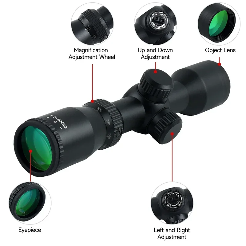 1.5-5X32 Scope Crossbow Short  - огляд і ціна Crossbow Scope Sight