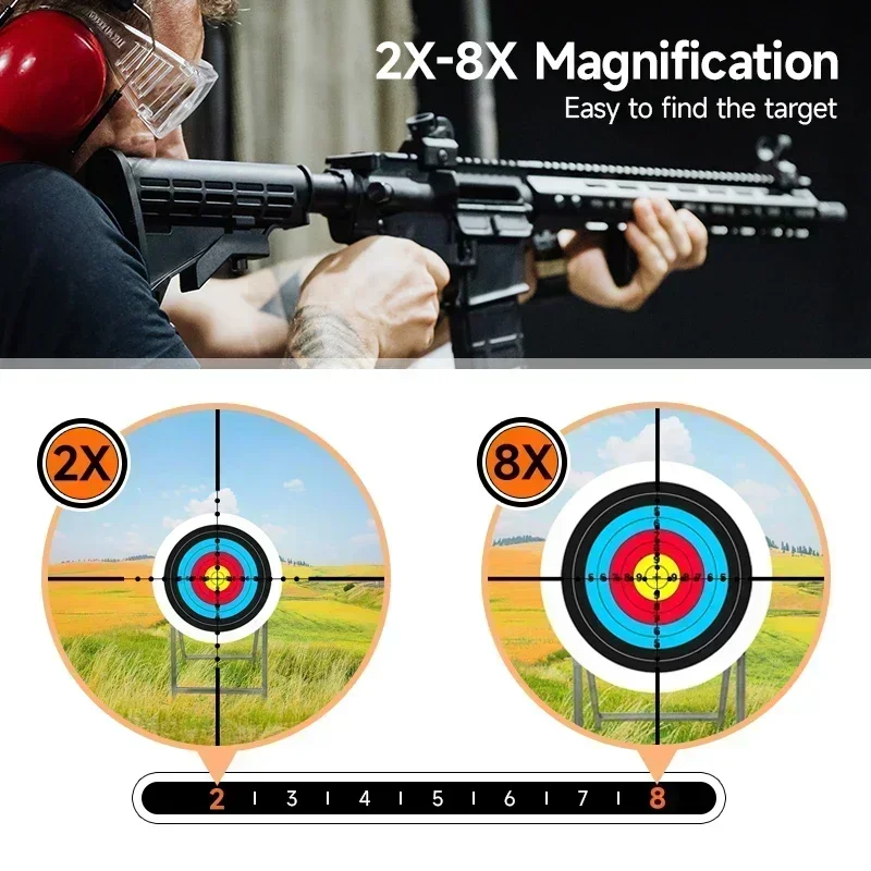 2-8x20IR Hunting Rifle Scopes  - огляд і ціна Crossbow Scope Sight