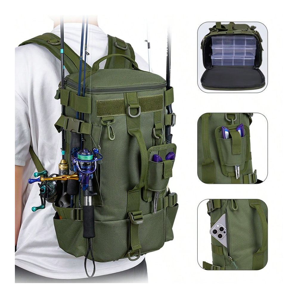 Men's Fishing Backpack, One Sh - огляд і ціна Outdoor Hunting Gear Storage