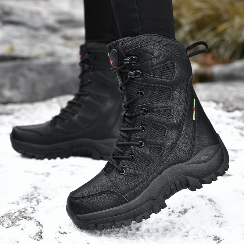 Men Motorcycle Tactical Boots  - огляд і ціна Outdoor Hunting Boots For Men