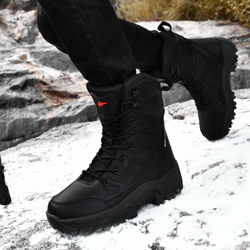 Men Motorcycle Tactical Boots  - огляд і ціна Outdoor Hunting Boots For Men