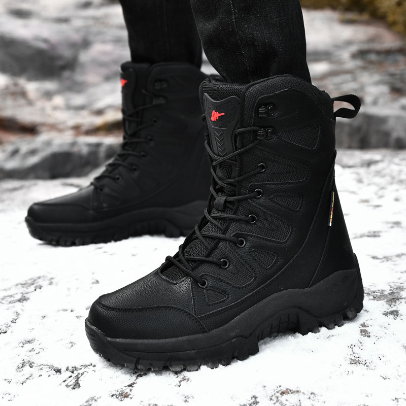 Men Motorcycle Tactical Boots  - огляд і ціна Outdoor Hunting Boots For Men